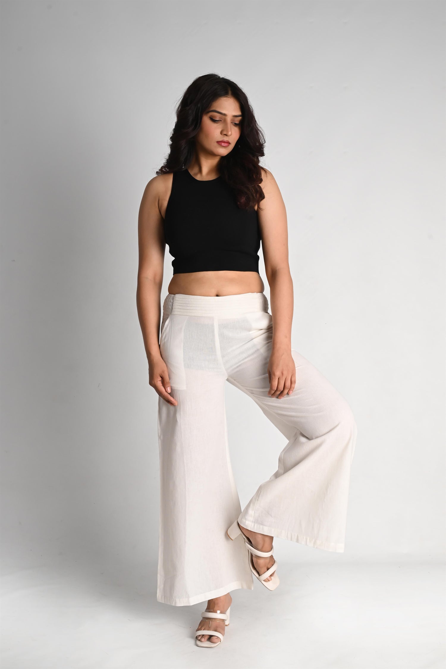 Relaxed Linen Palazzo