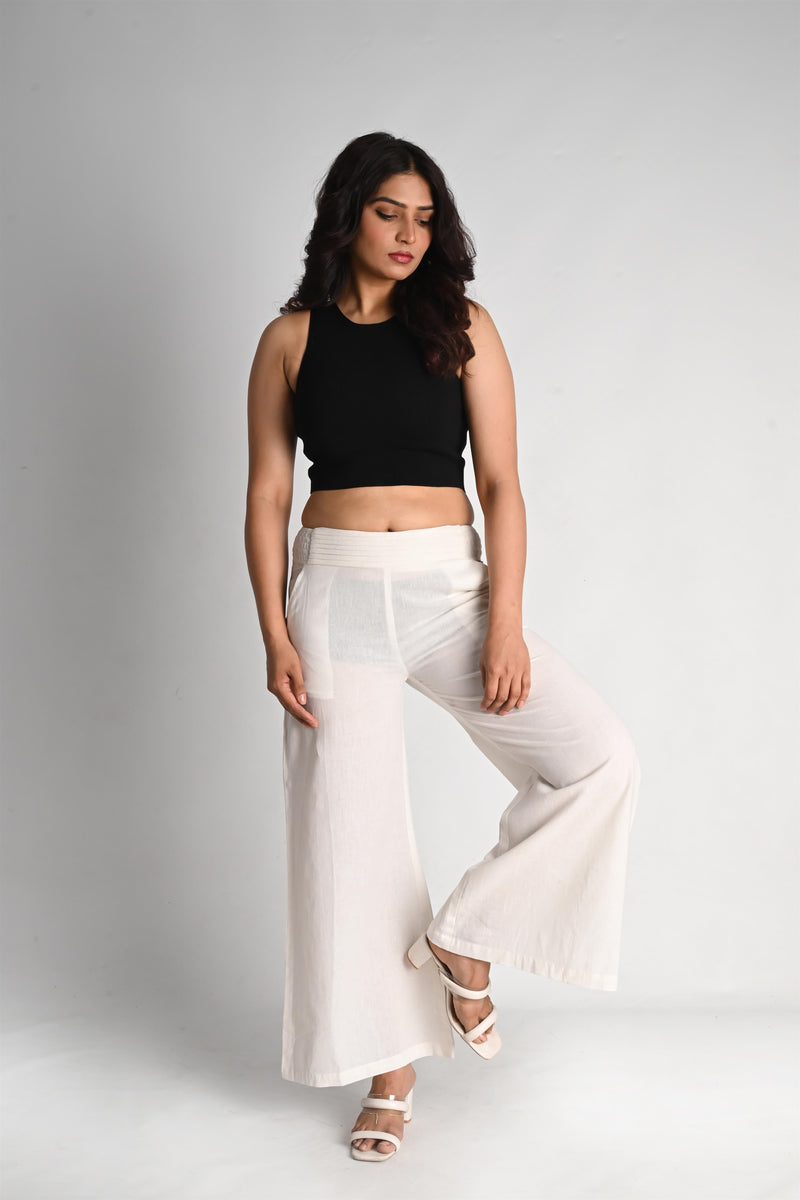 Relaxed Linen Palazzo