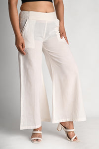 Relaxed Linen Palazzo