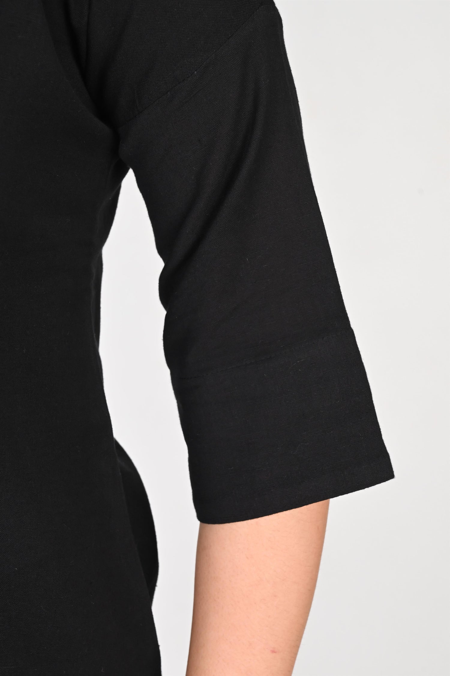 Pleated Placket Short Shirt