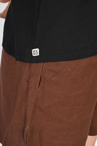 Pleated Placket Short Shirt